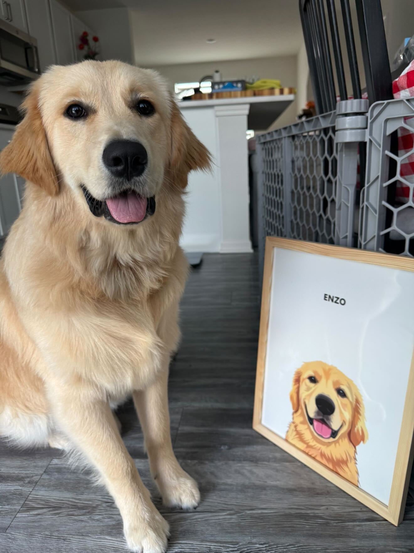 Meaningful dog memorial ideas featuring a custom pet portrait, paw print keepsake, and memorial display