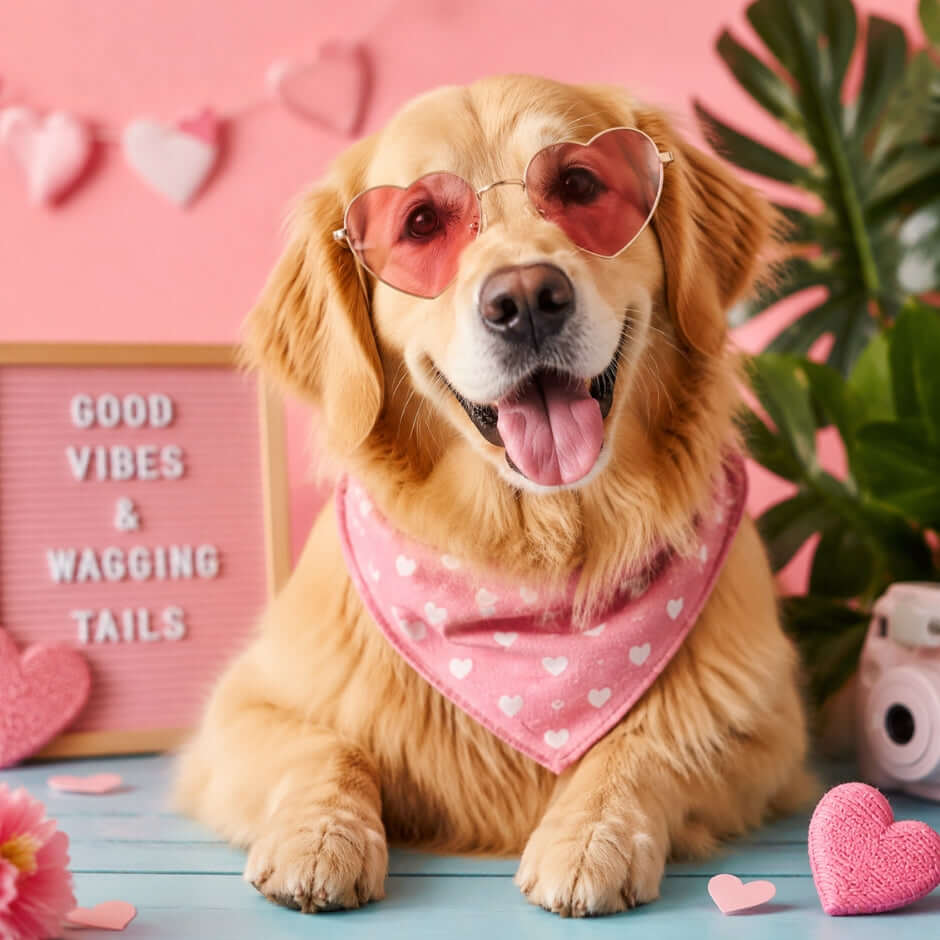 Dog Instagram captions featured with a playful dog photo