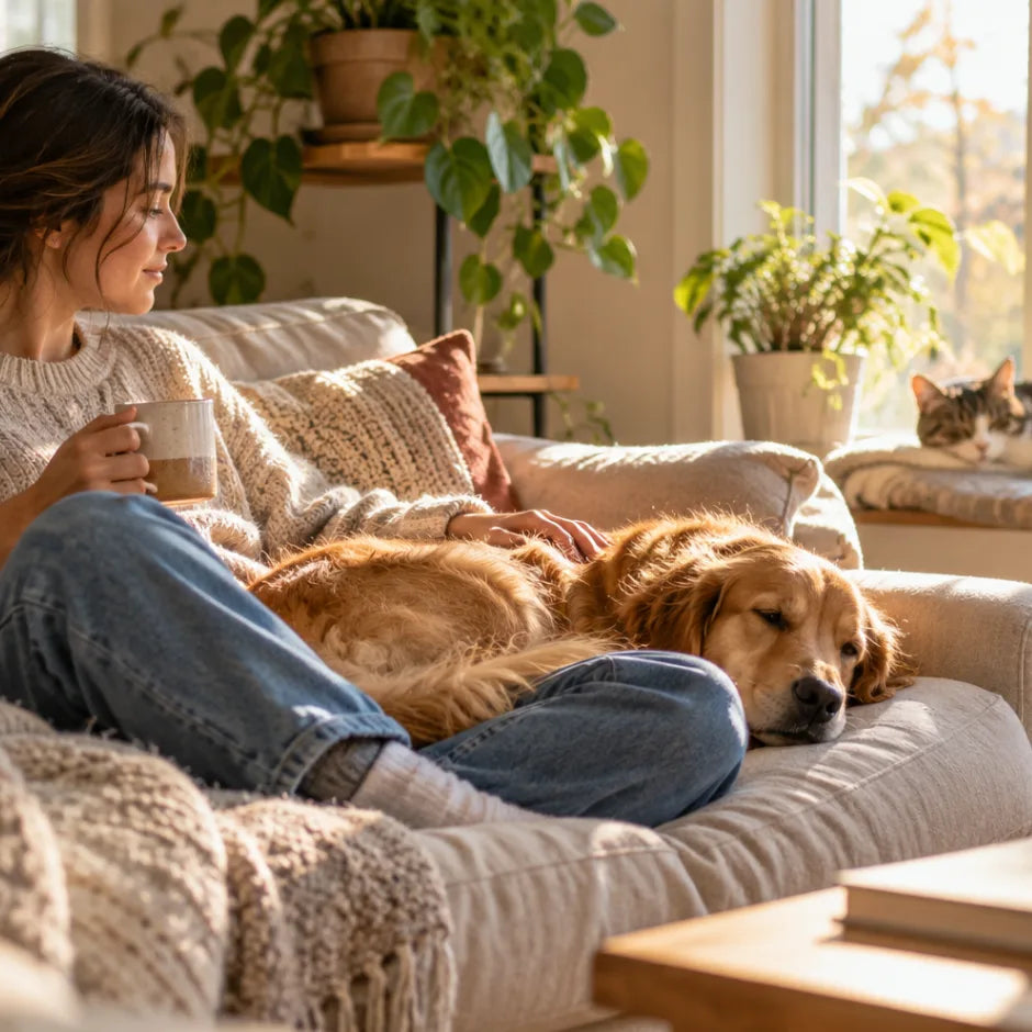 Everyday moments with your pet worth remembering at home