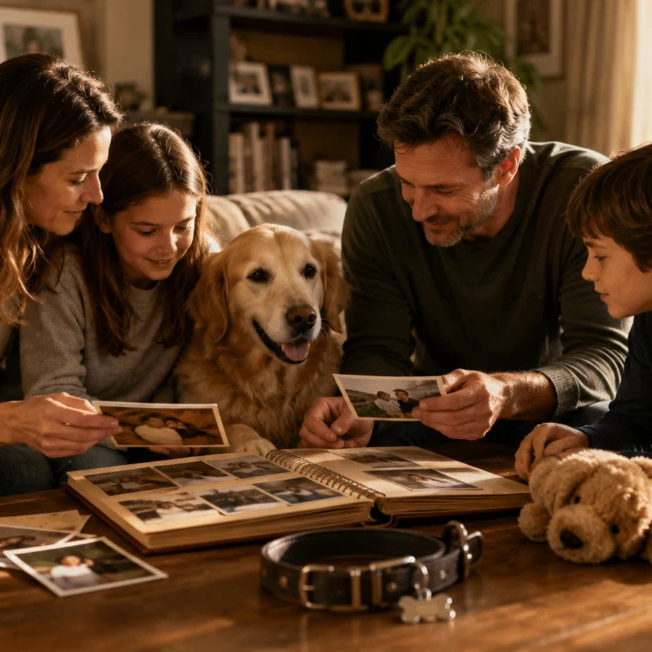 Pet tribute ideas for families celebrating shared memories of a beloved companion