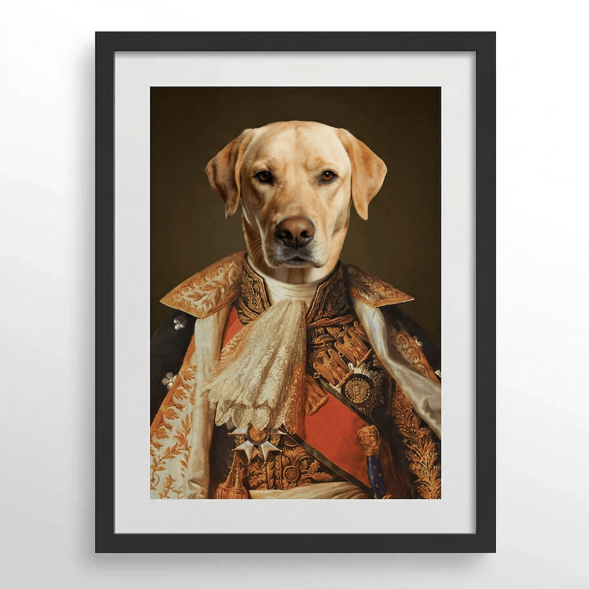 The Princess Custom Pet Portrait- Royal Pet Portrait Custom Hand-Drawn |KOKO