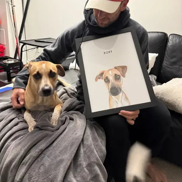 Custom Pet Memorial Portrait Step 3 — Receive Your Finished Memorial Artwork