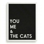 Custom Cat Lover Gift | "You Me & The Cats" Wall Art | KOKO | Modern Pet Wall Decor by KOKO