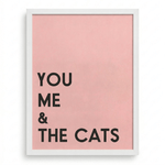 Custom Cat Lover Gift | "You Me & The Cats" Wall Art | KOKO | Modern Pet Wall Decor by KOKO