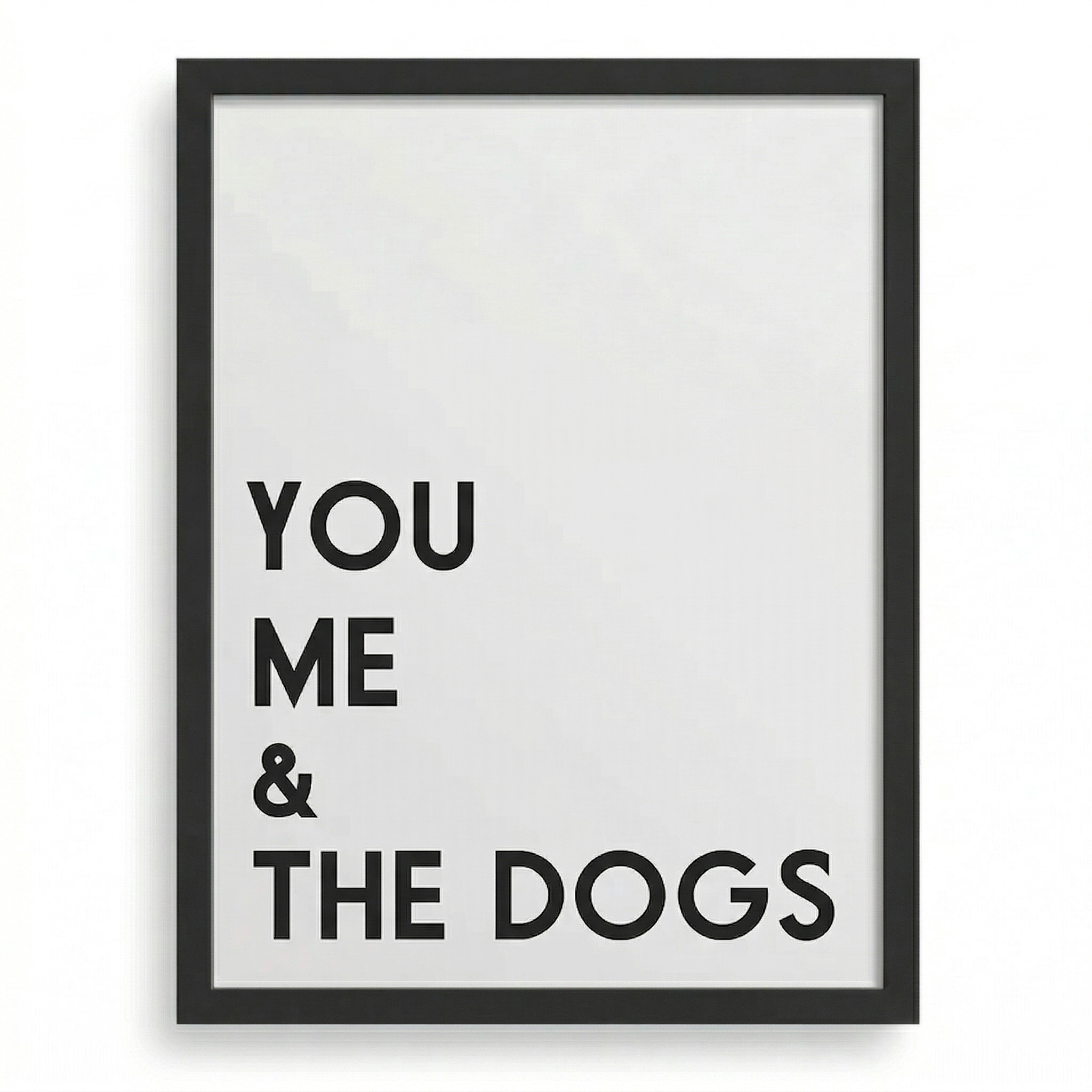 Personalized Dog Wall Art | "You Me & The Dogs" | KOKO | Modern Pet Wall Decor by KOKO