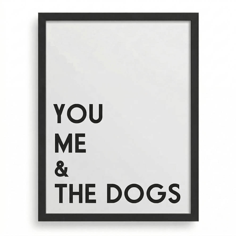 Personalized Dog Wall Art | "You Me & The Dogs" | KokoHearts