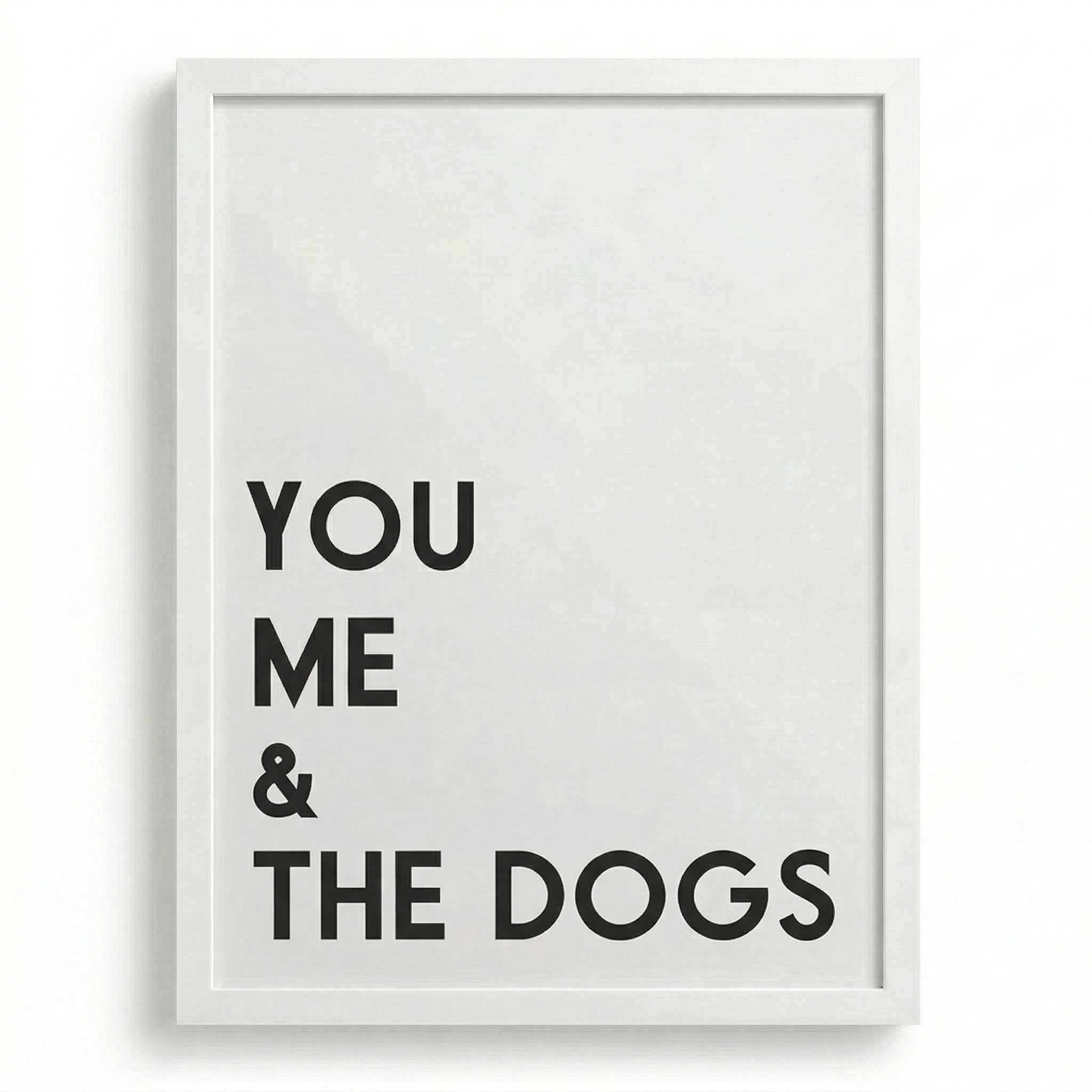 Personalized Dog Wall Art | "You Me & The Dogs" | KOKO | Modern Pet Wall Decor by KOKO