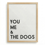 Personalized Dog Wall Art | "You Me & The Dogs" | KOKO | Modern Pet Wall Decor by KOKO