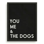 Personalized Dog Wall Art | "You Me & The Dogs" | KOKO | Modern Pet Wall Decor by KOKO