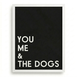 Personalized Dog Wall Art | "You Me & The Dogs" | KOKO | Modern Pet Wall Decor by KOKO