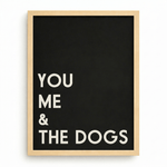 Personalized Dog Wall Art | "You Me & The Dogs" | KOKO | Modern Pet Wall Decor by KOKO