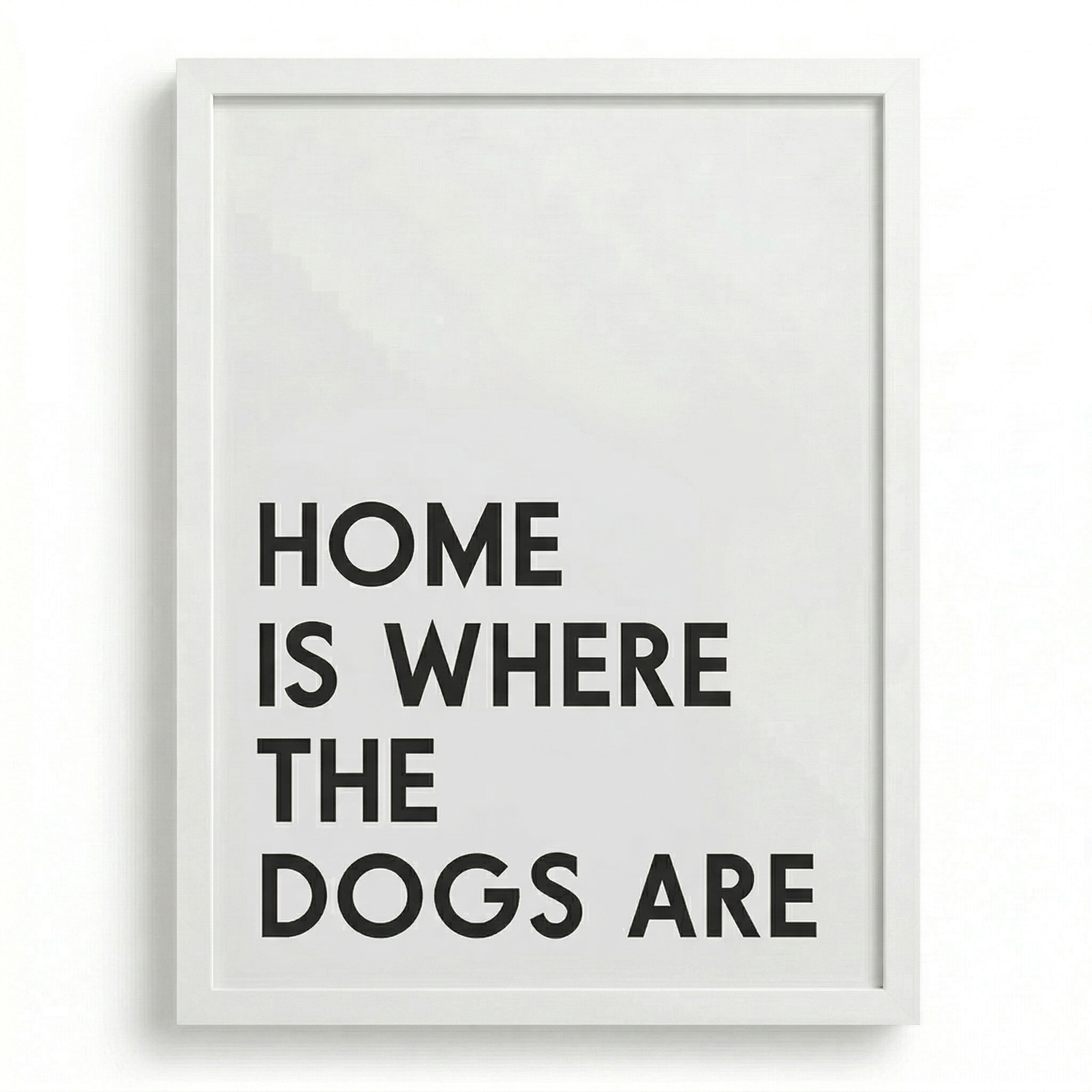 Modern Dog Wall Decor | "Home Is Where The Dogs Are" | KOKO | Modern Pet Wall Decor by KOKO