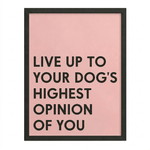 Inspirational Dog Wall Art | "Highest Opinion" Gallery Print | KOKO | Modern Pet Wall Decor by KOKO