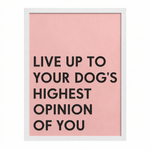 Inspirational Dog Wall Art | "Highest Opinion" Gallery Print | KOKO | Modern Pet Wall Decor by KOKO