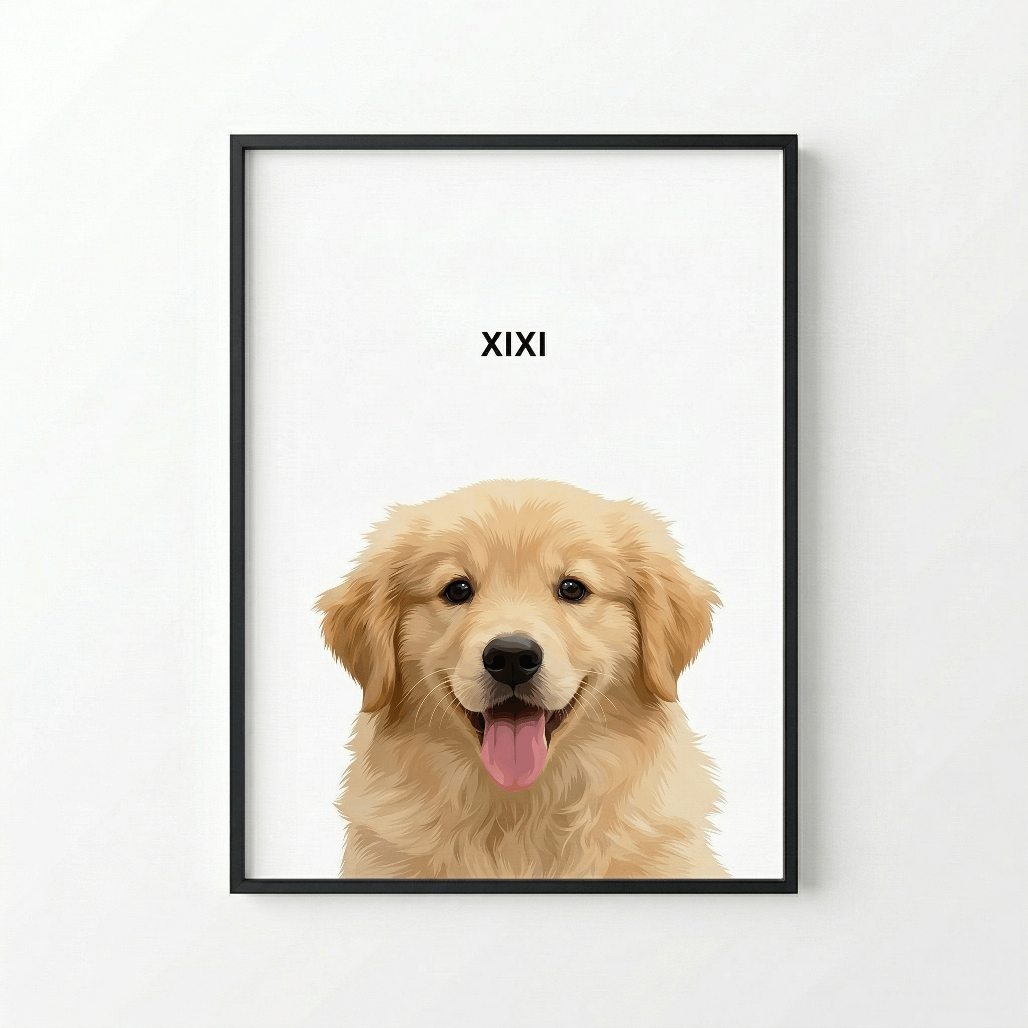 Modern Pet Portraits- Modern Custom Pet Portrait Drawing |KOKO