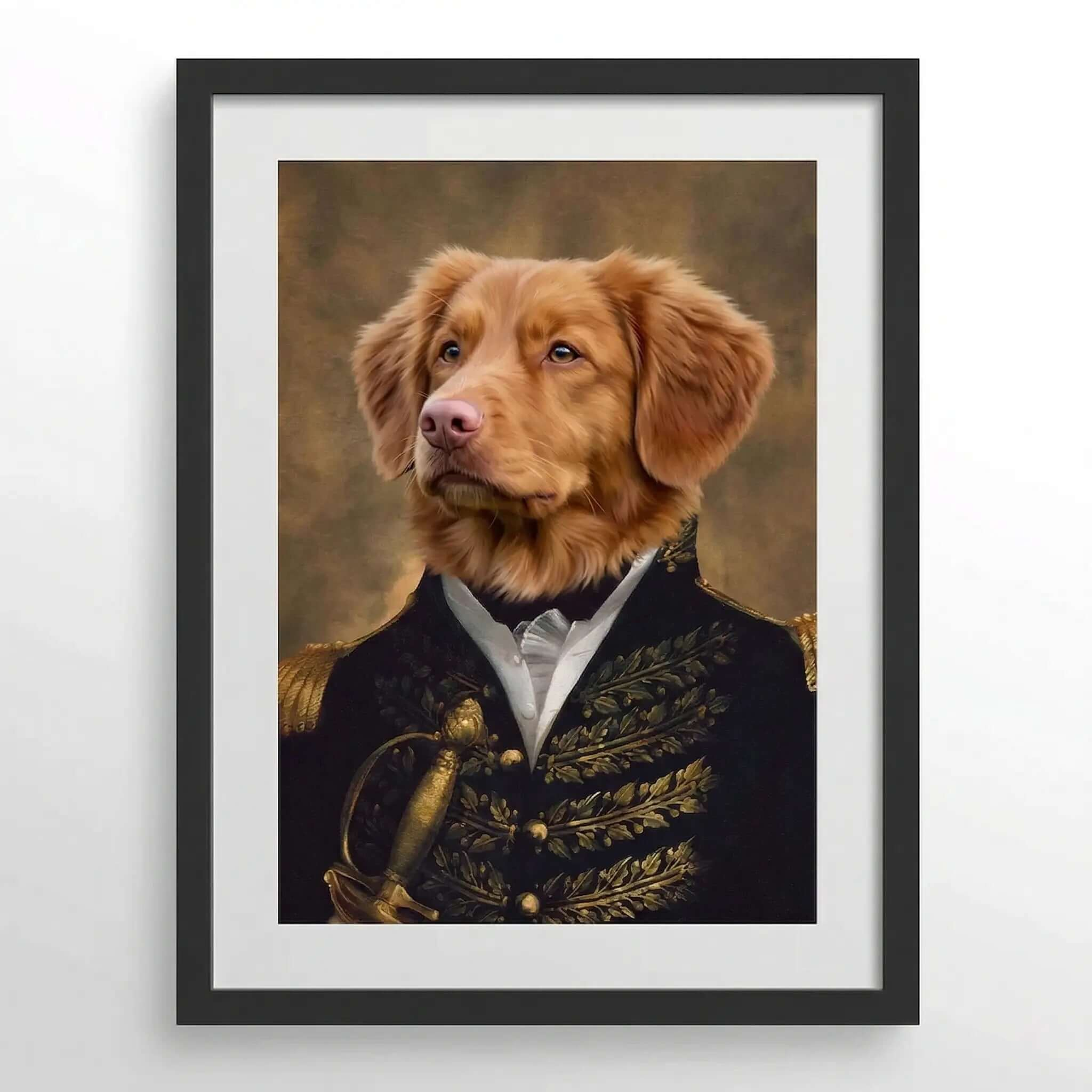 The Prince Custom Pet Portrait- Royal Pet Portrait Custom Hand-Drawn |KOKO