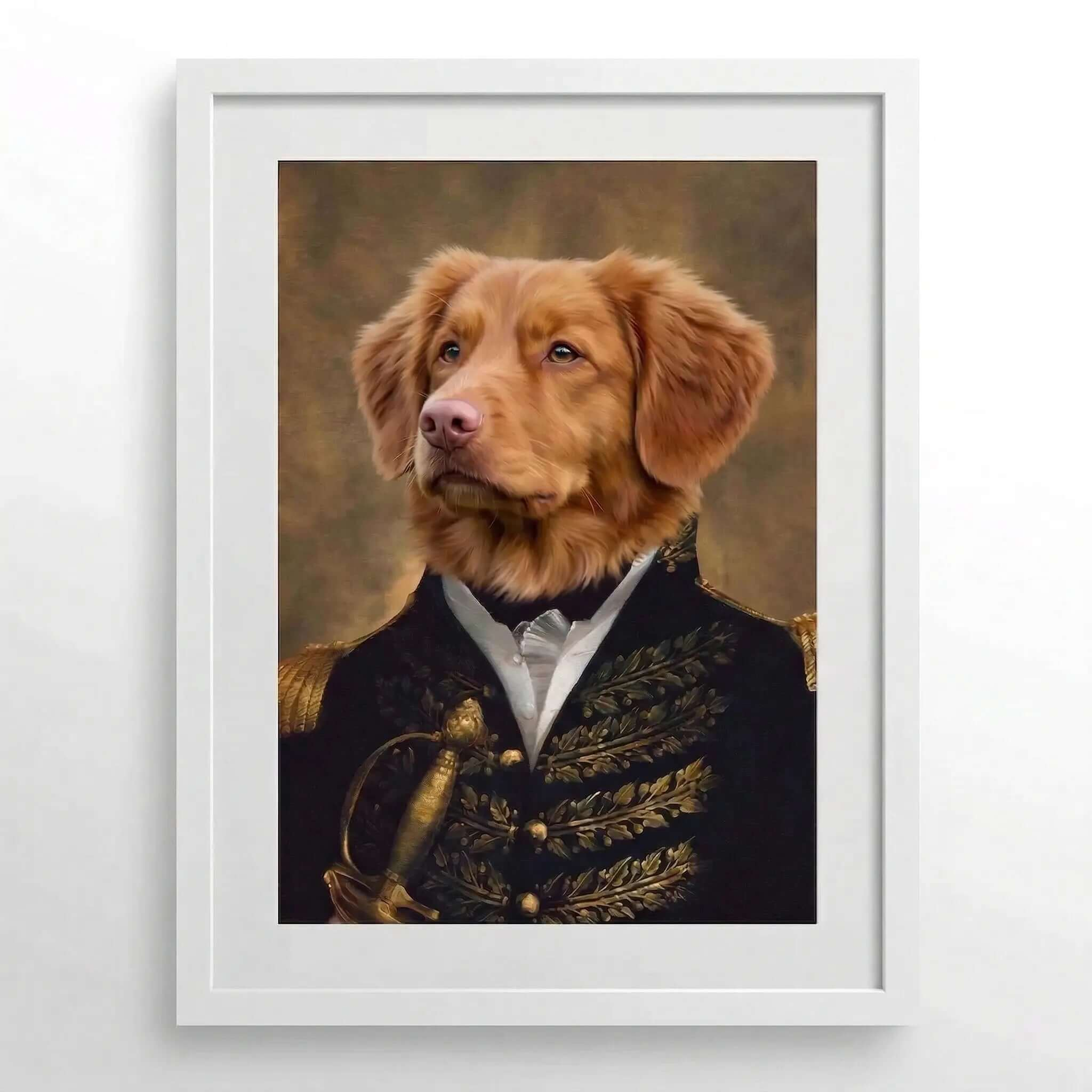 The Prince Custom Pet Portrait- Royal Pet Portrait Custom Hand-Drawn |KOKO