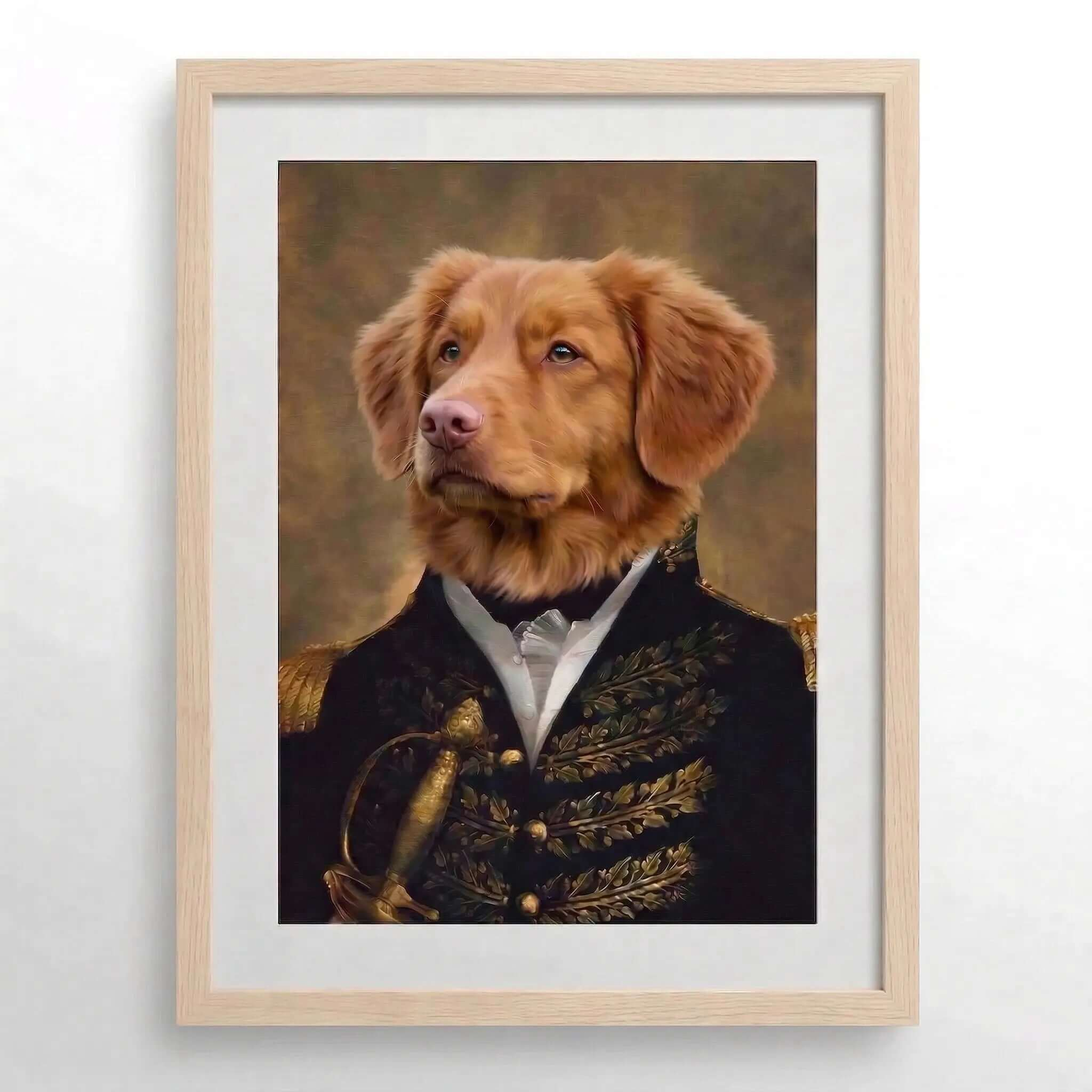 The Prince Custom Pet Portrait- Royal Pet Portrait Custom Hand-Drawn |KOKO