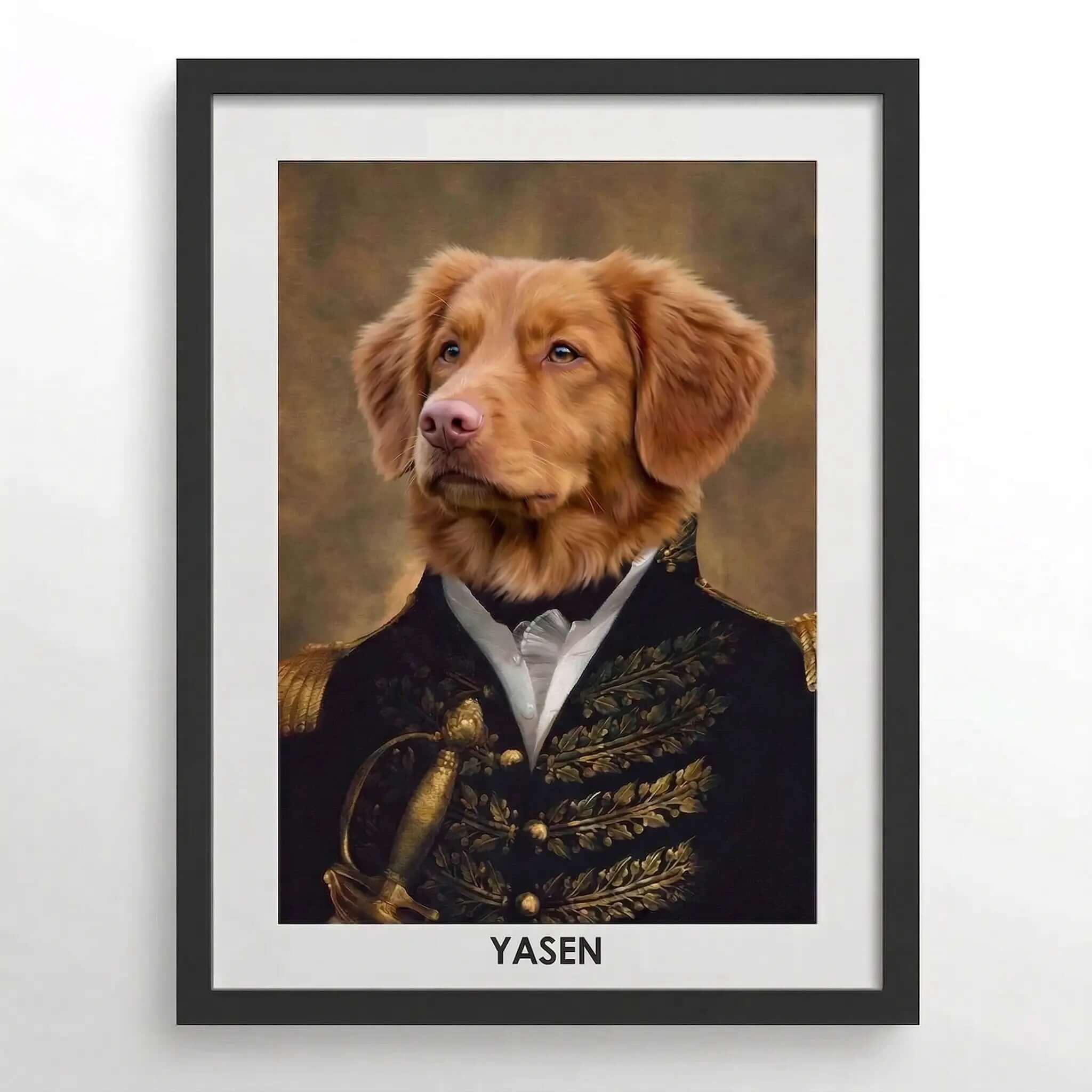 The Prince Custom Pet Portrait- Royal Pet Portrait Custom Hand-Drawn |KOKO