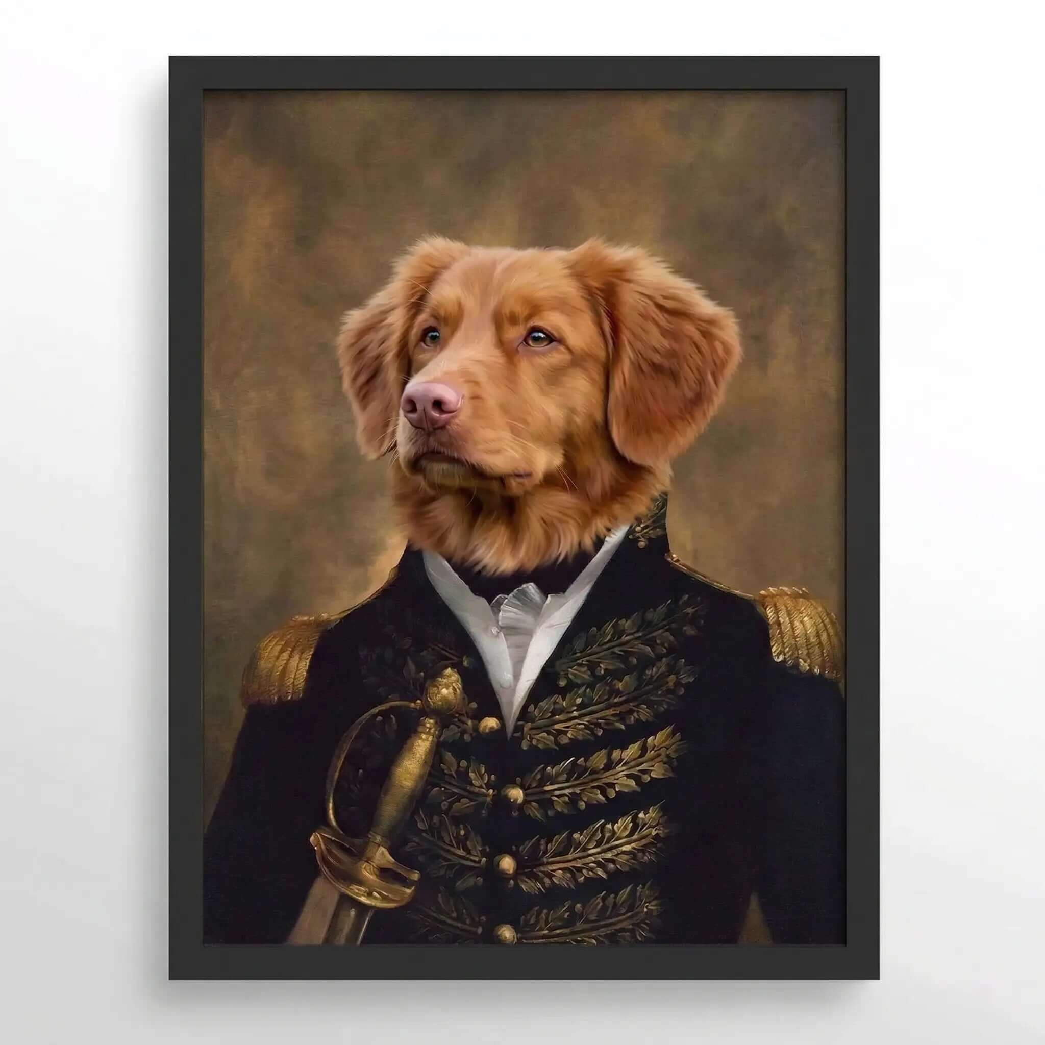 The Prince Custom Pet Portrait- Royal Pet Portrait Custom Hand-Drawn |KOKO