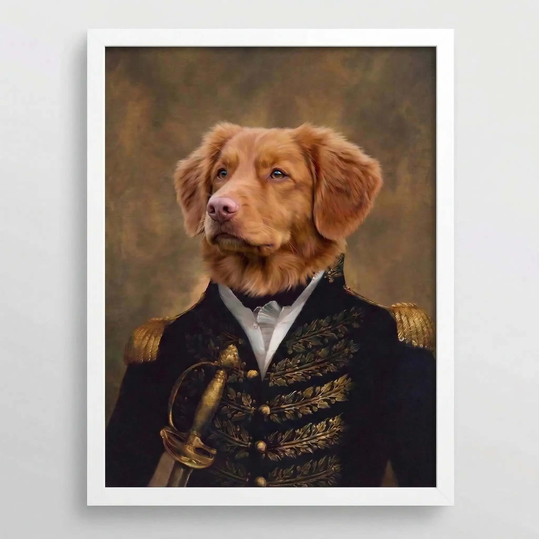 The Prince Custom Pet Portrait- Royal Pet Portrait Custom Hand-Drawn |KOKO