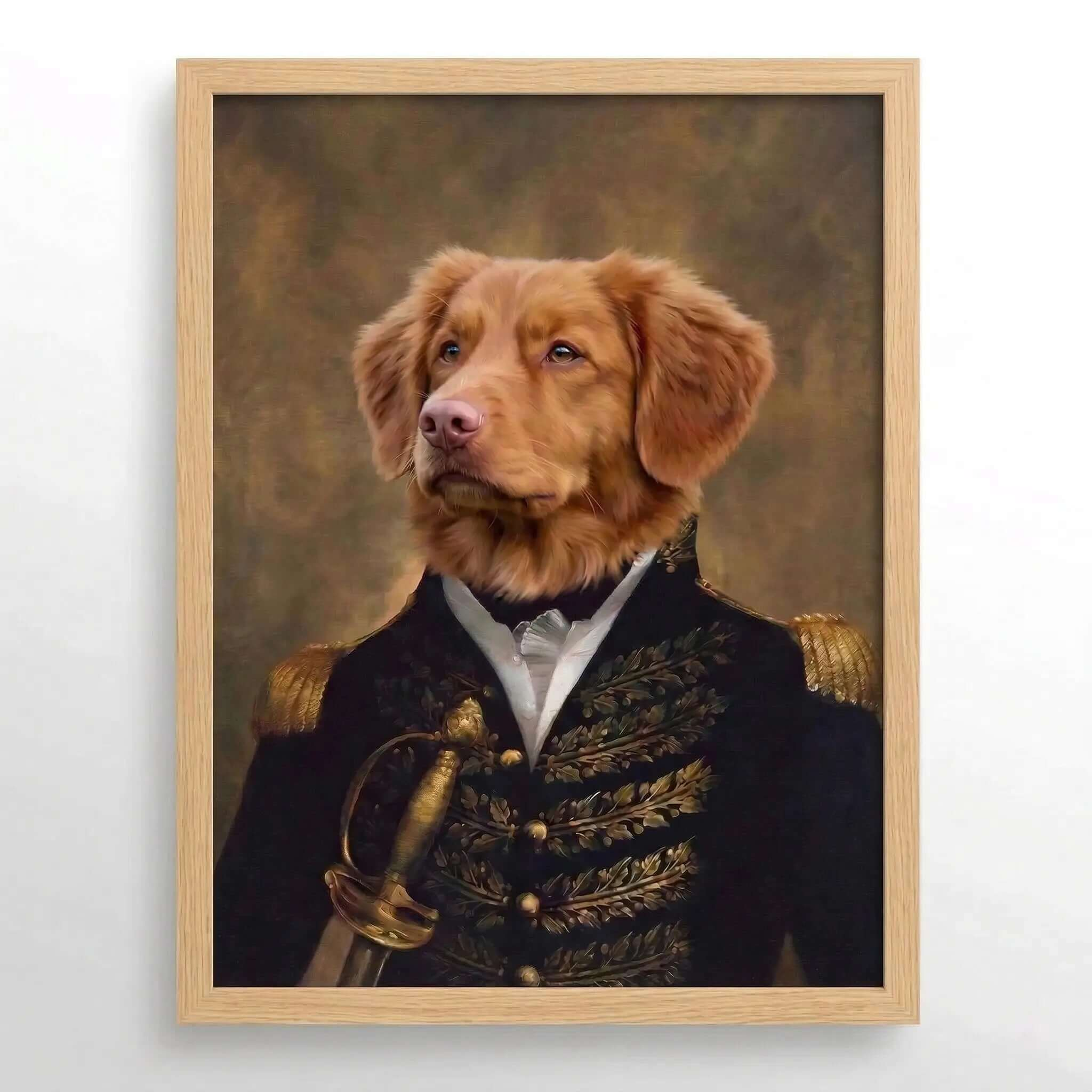 The Prince Custom Pet Portrait- Royal Pet Portrait Custom Hand-Drawn |KOKO