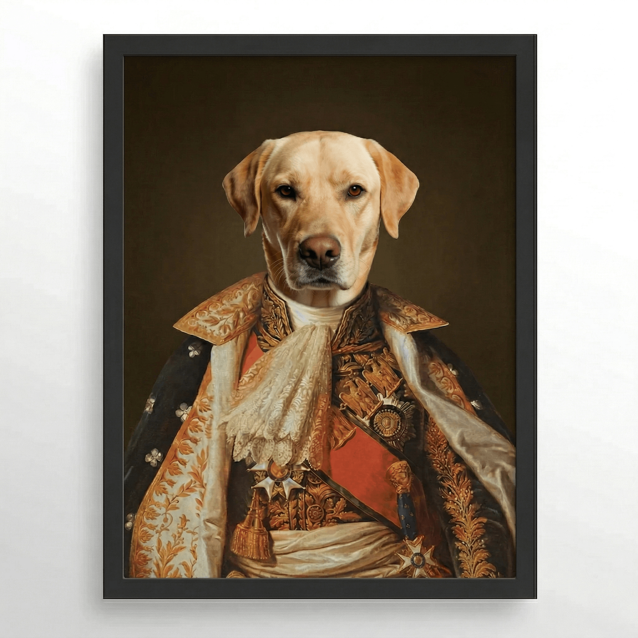 The Princess Custom Pet Portrait- Royal Pet Portrait Custom Hand-Drawn |KOKO