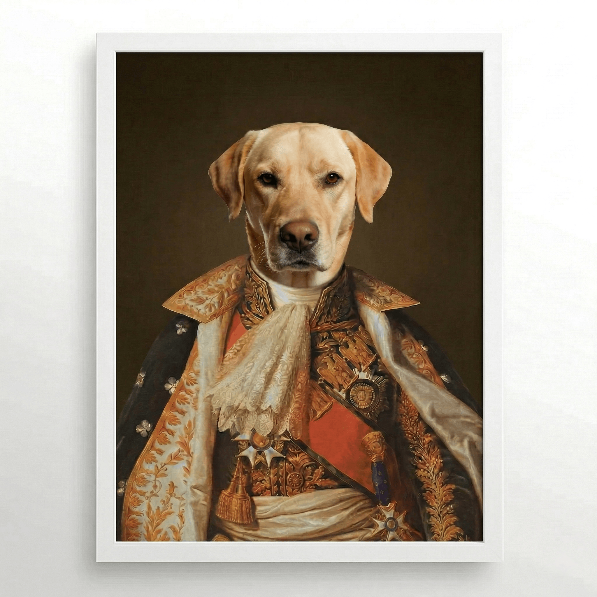 The Princess Custom Pet Portrait- Royal Pet Portrait Custom Hand-Drawn |KOKO