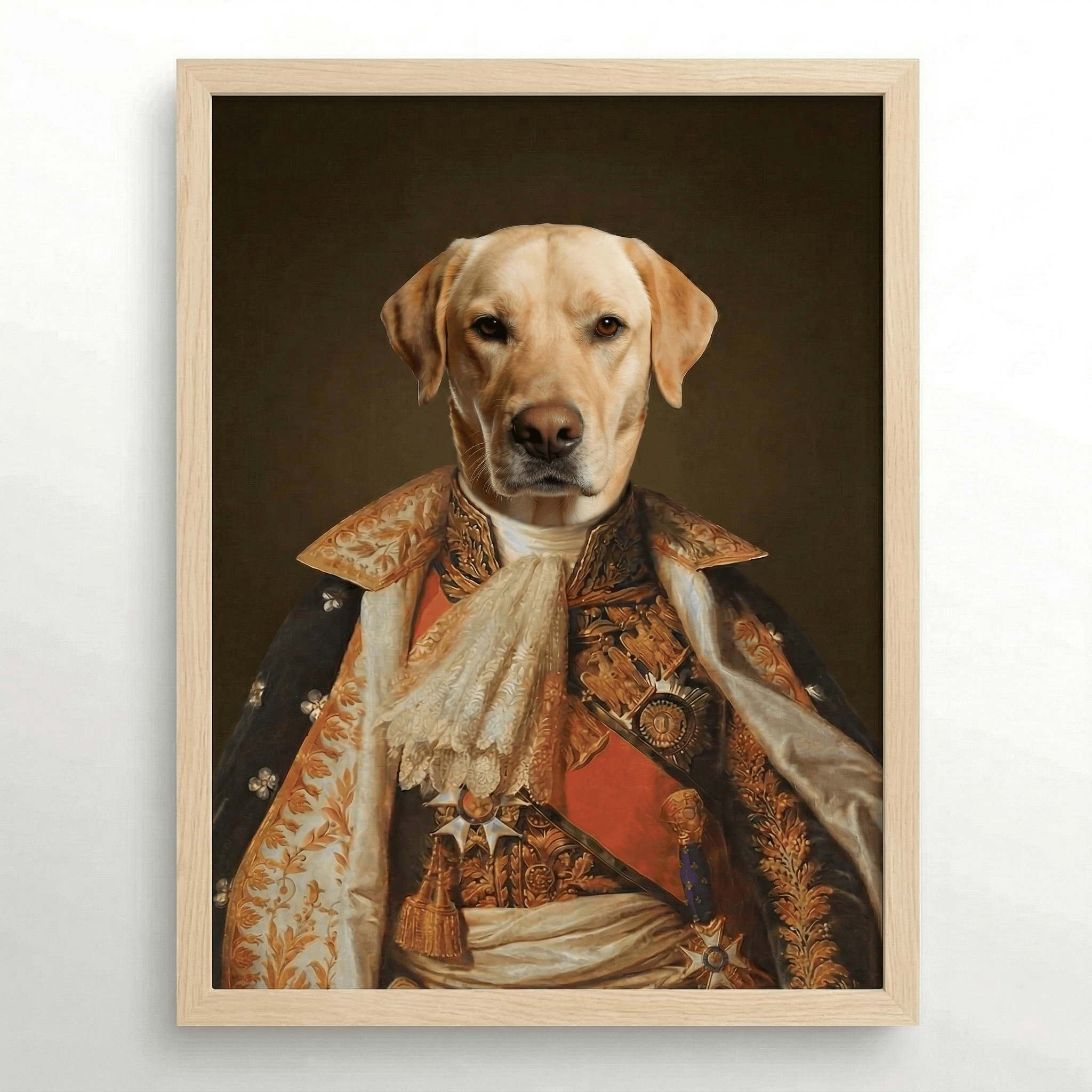 The Princess Custom Pet Portrait- Royal Pet Portrait Custom Hand-Drawn |KOKO