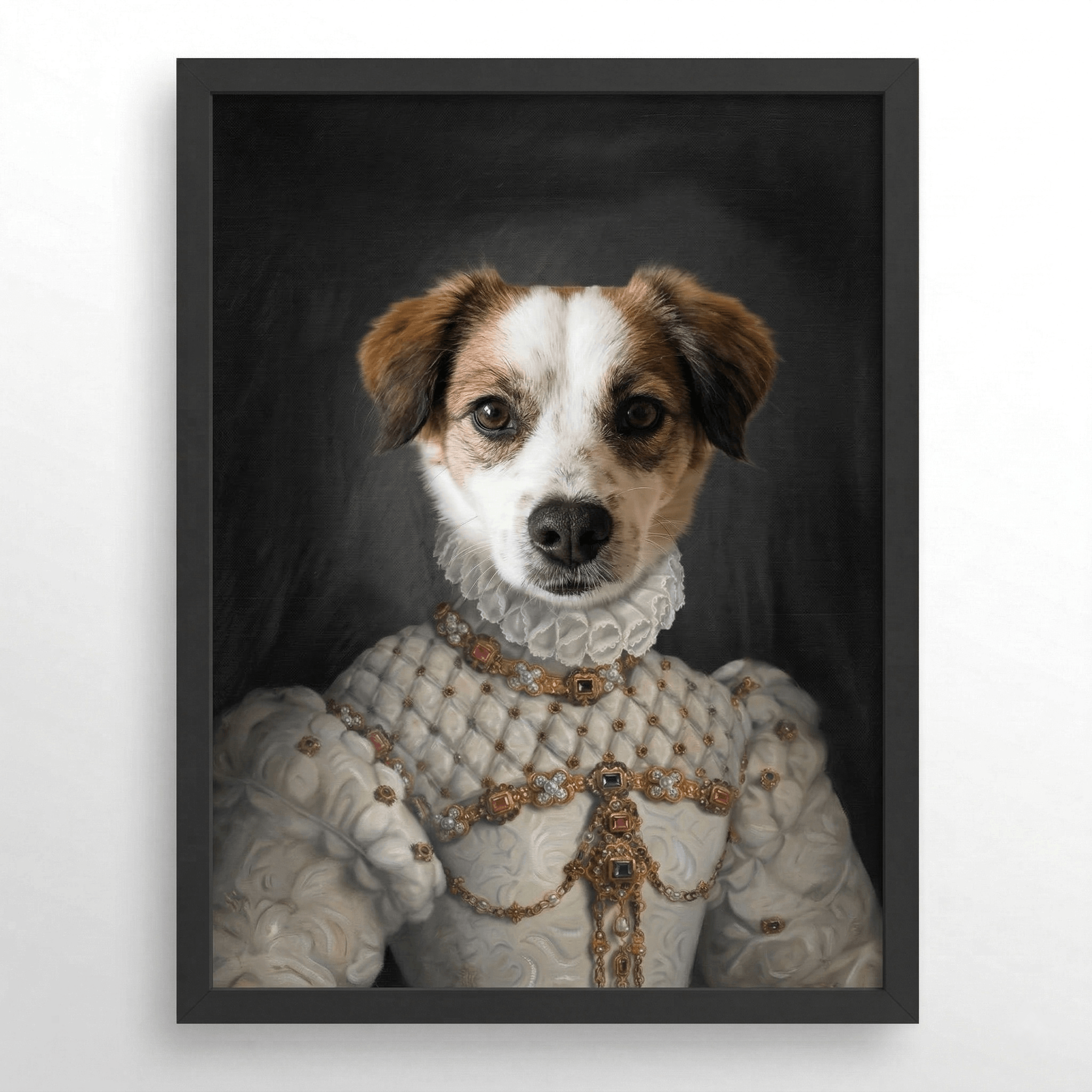 The Proper Lady Custom Pet Portrait- Royal Pet Portrait Custom Hand-Drawn |KOKO