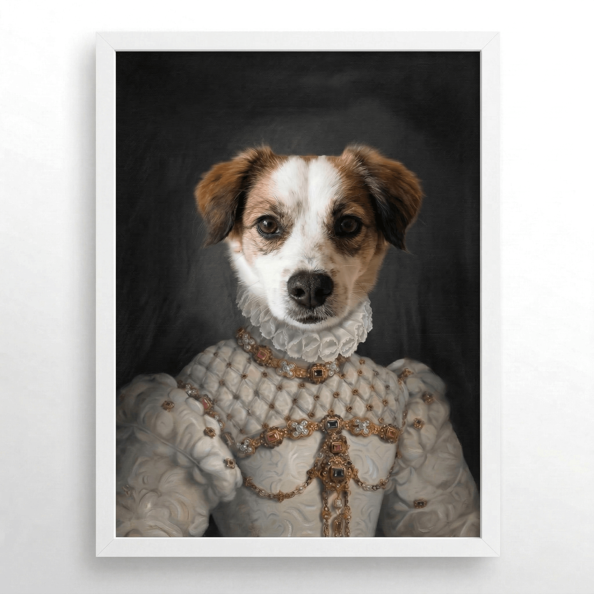 The Proper Lady Custom Pet Portrait- Royal Pet Portrait Custom Hand-Drawn |KOKO