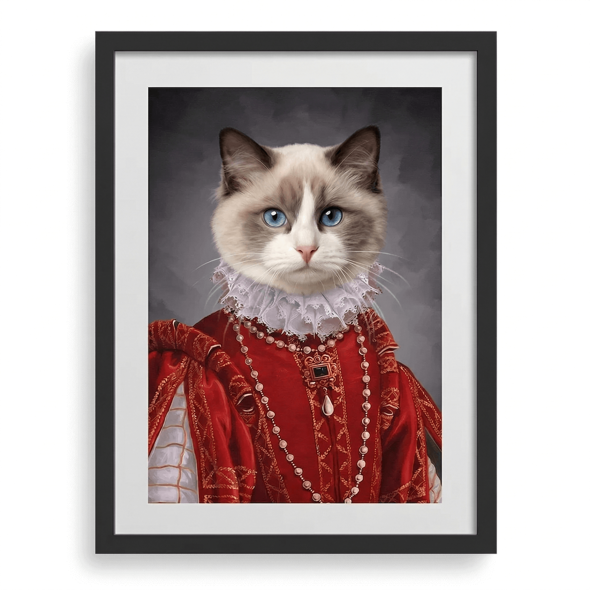 Their Highness Custom Pet Portrait- Royal Pet Portrait Custom Hand-Drawn |KOKO