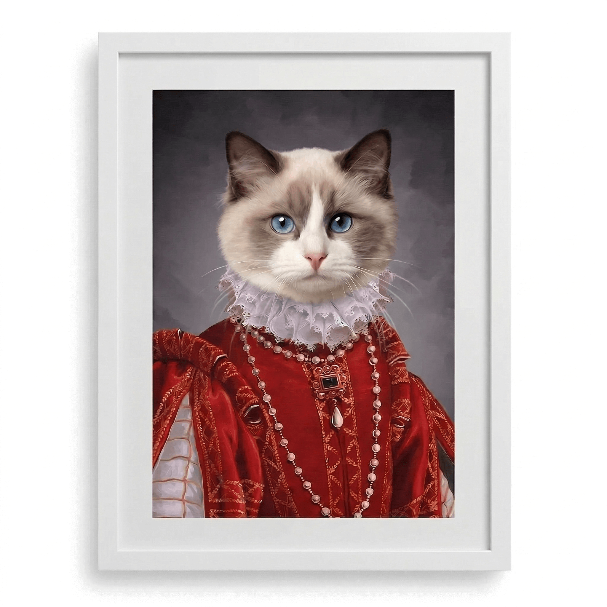 Their Highness Custom Pet Portrait- Royal Pet Portrait Custom Hand-Drawn |KOKO
