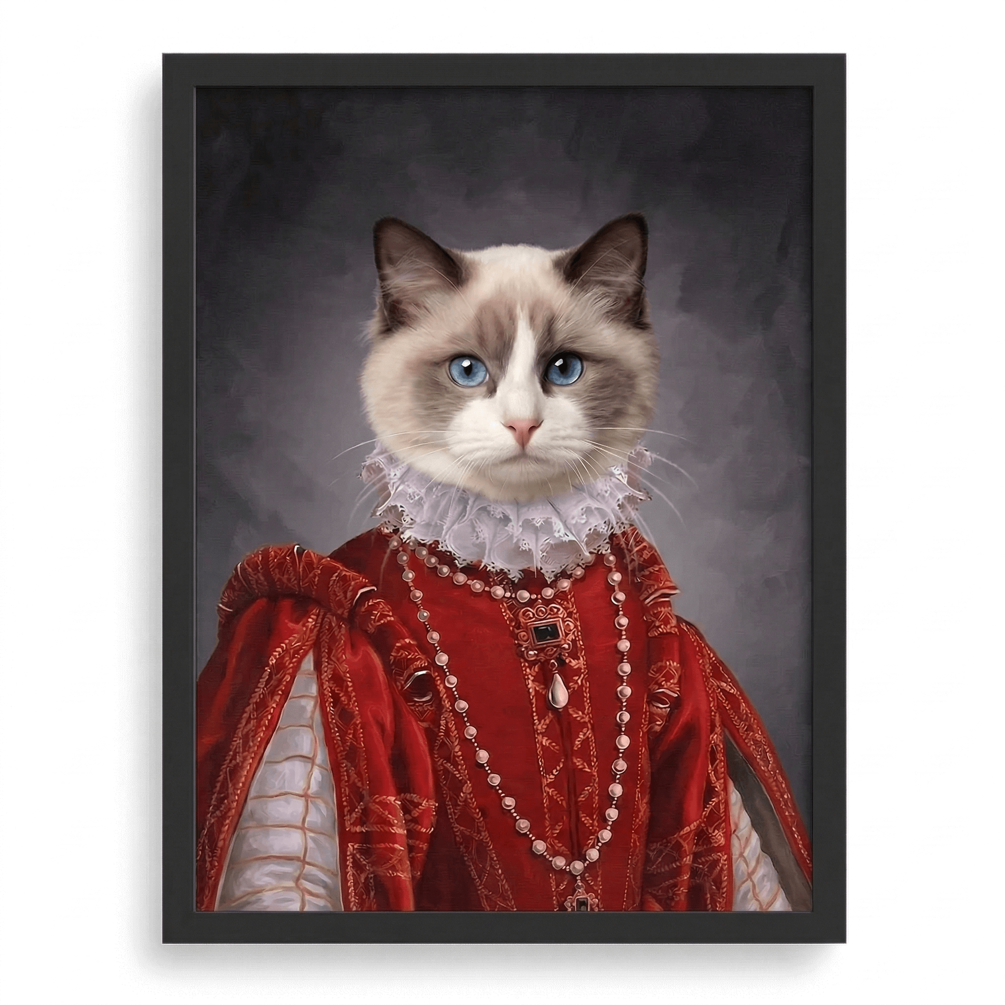Their Highness Custom Pet Portrait- Royal Pet Portrait Custom Hand-Drawn |KOKO