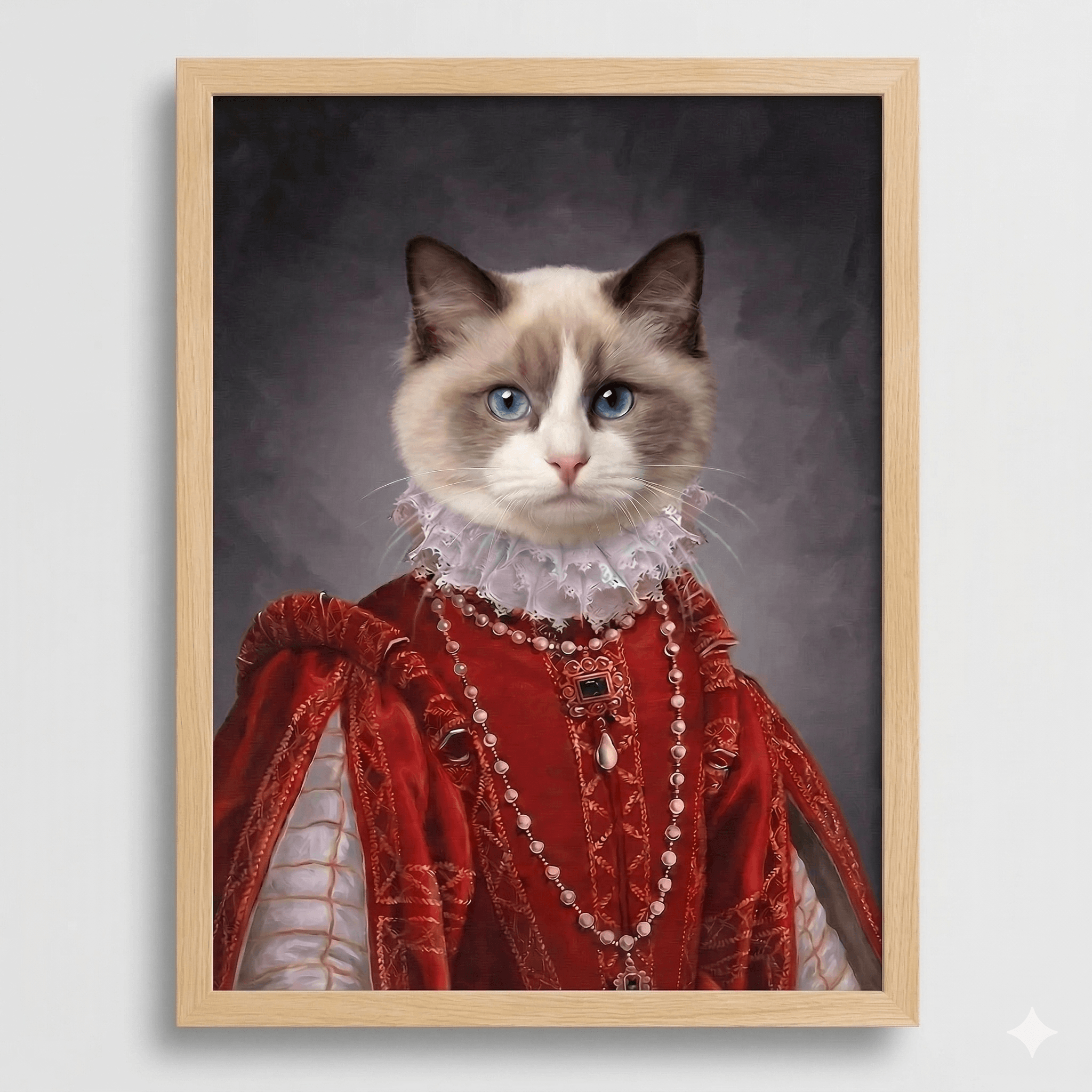 Their Highness Custom Pet Portrait- Royal Pet Portrait Custom Hand-Drawn |KOKO